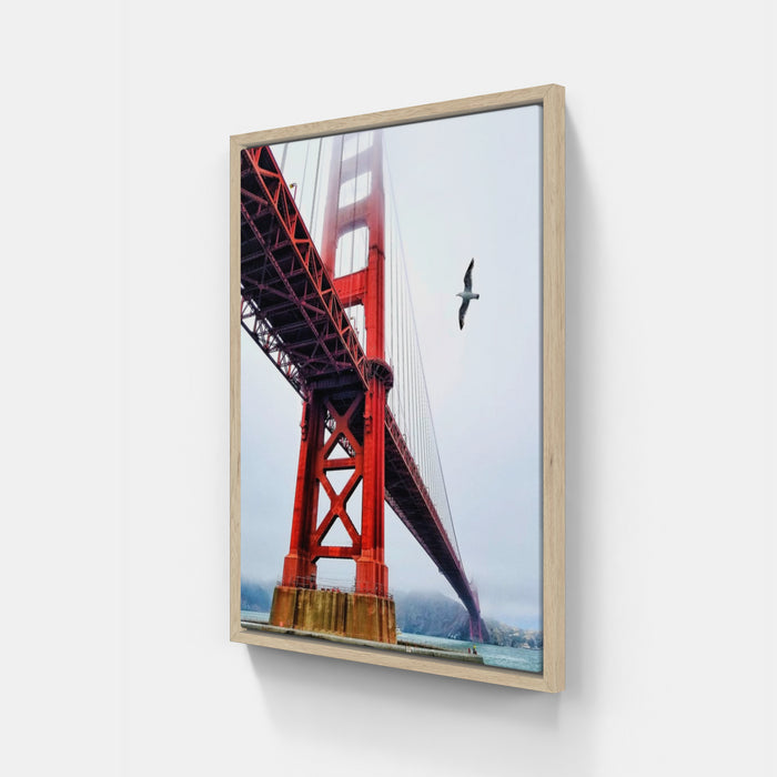 San Francisco -Golden Bridge in the fog - Bird - Robert Trombetta