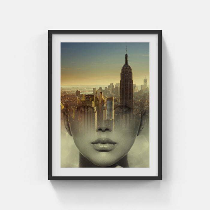 Digital art - New york - Face Sky Ladder