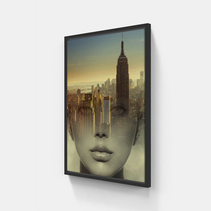 Digital art - New york - Face Sky Ladder