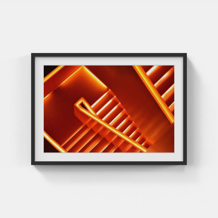 Abstract Neon Stairs - Gabriel Izgi