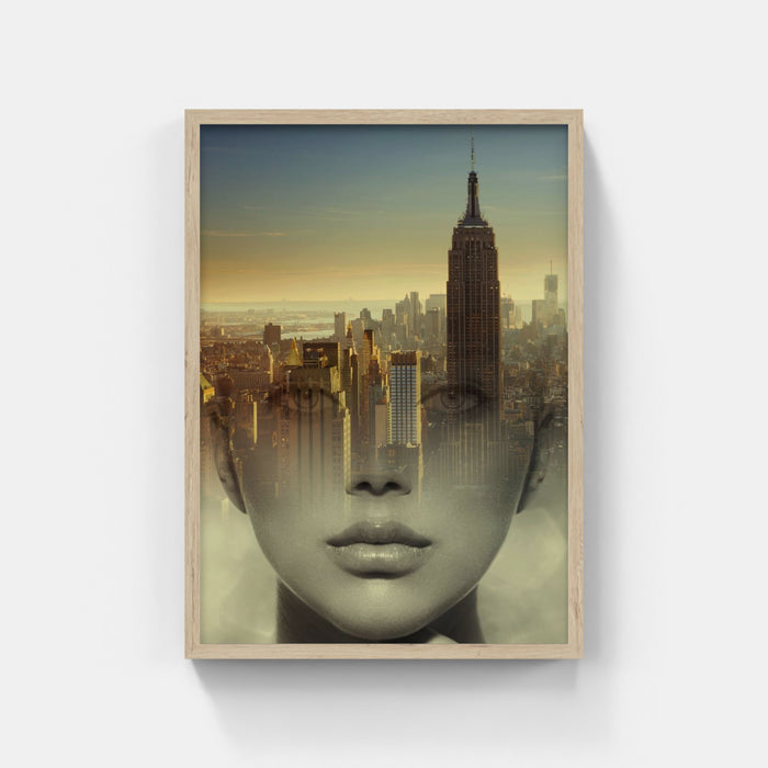 Digital art - New york - Face Sky Ladder