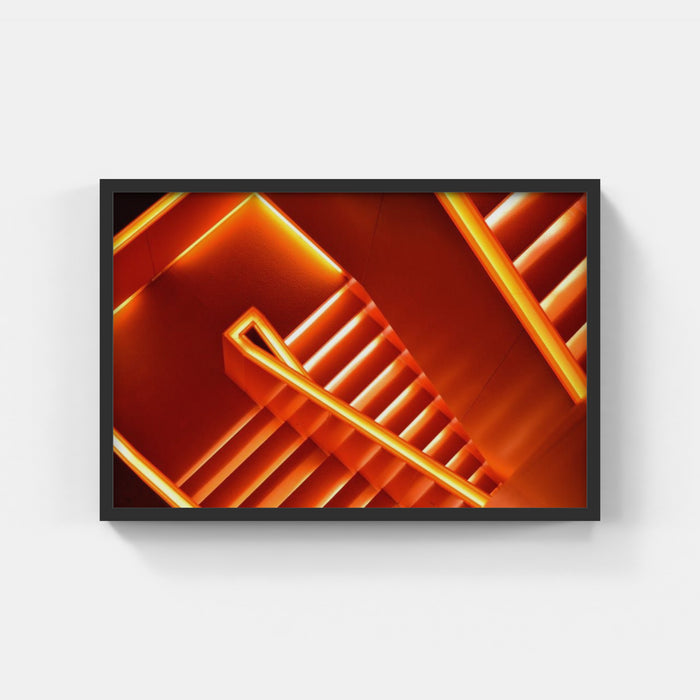 Abstract Neon Stairs - Gabriel Izgi