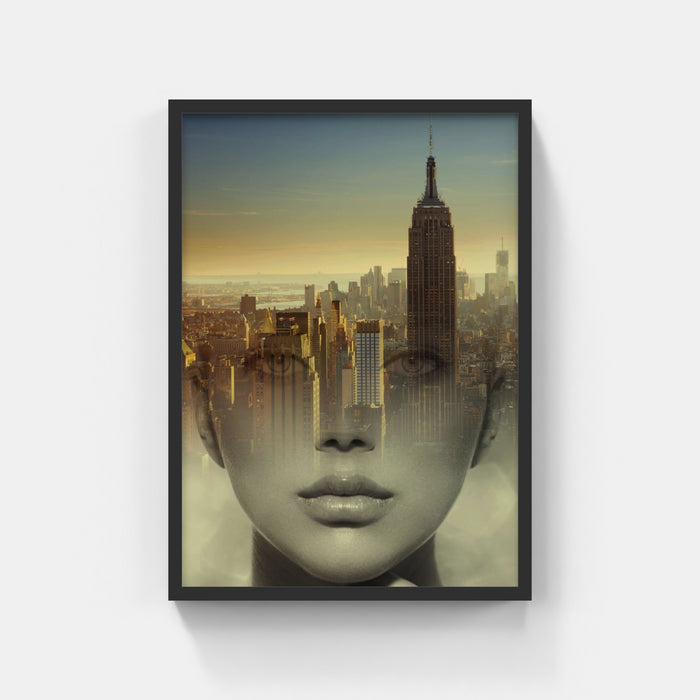 Digital art - New york - Face Sky Ladder