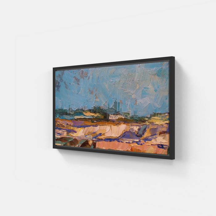 Art - Oil - quarry- Blue - Neutral