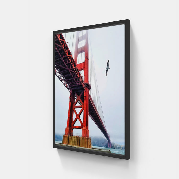 San Francisco -Golden Bridge in the fog - Bird - Robert Trombetta